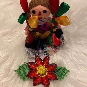Beaded hair clip